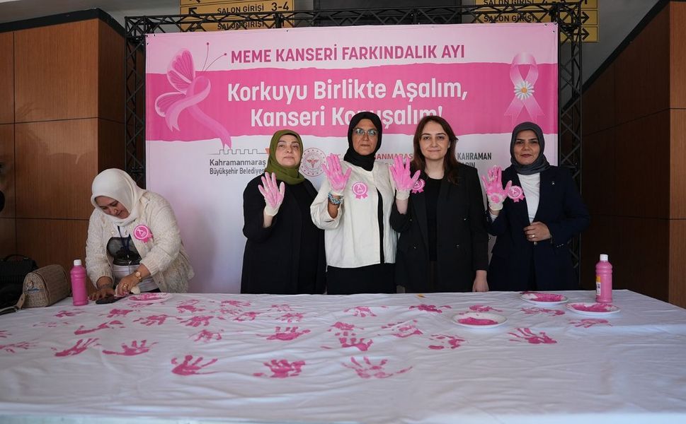 Kahramanmaraş’ta Meme Kanserine Karşı Farkındalık Oluşturuldu