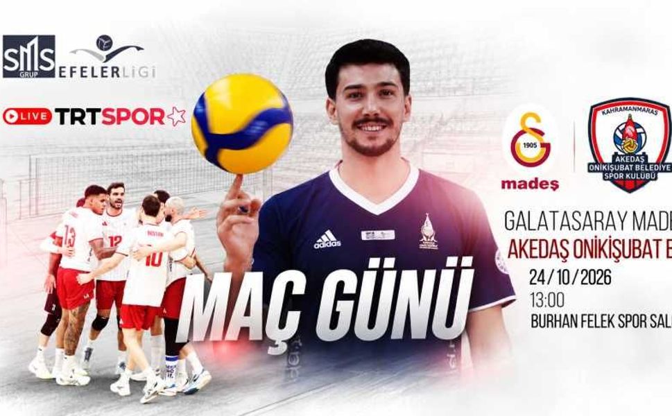 Galatasaray Madeş – Akedaş Onikişubat Belediyespor Maçı Canlı İzle!