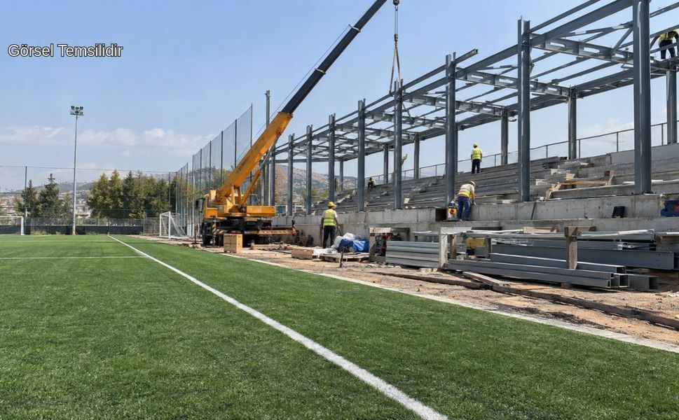 Afşin Sentetik Çim Sahasına 960 Kişilik Tribün Yapılacak