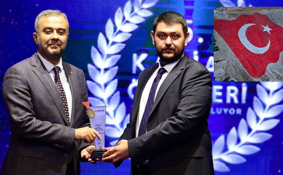 Ahır Dağı’ndaki dev Türk bayrağı projesine KASİAD Özel Ödülü
