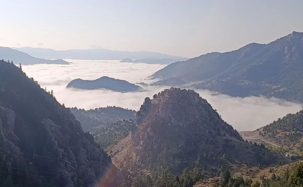 Kahramanmaraş’ta Sis Denizi Kartpostallık Görüntüler Oluşturdu