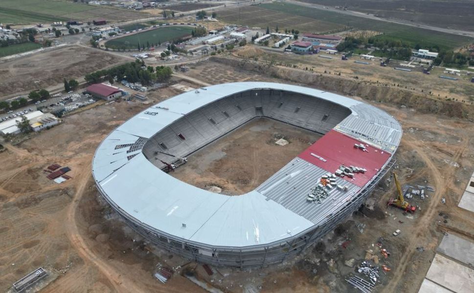 Kahramanmaraş’ın 17 Bin 500 Kişilik Stadyumunda Sona Yaklaşıldı