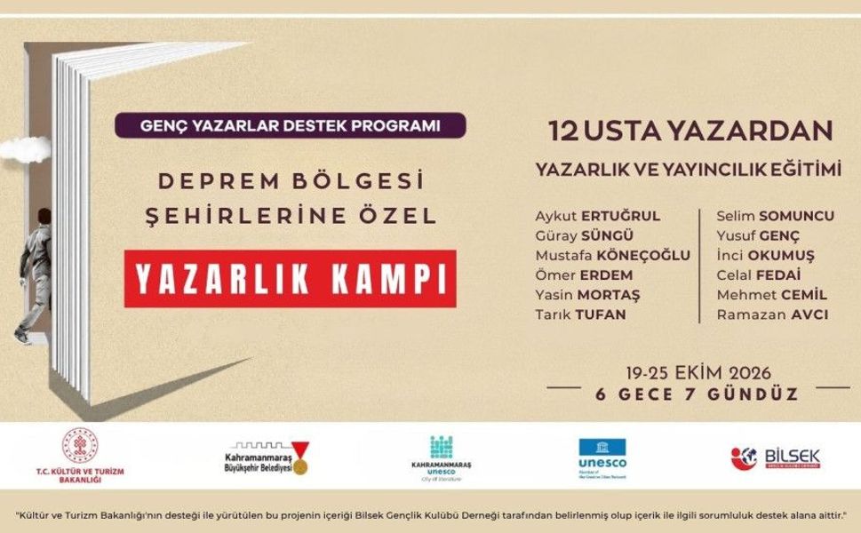 Genç Kalemler Kahramanmaraş’ta Edebiyata Yön Verecek