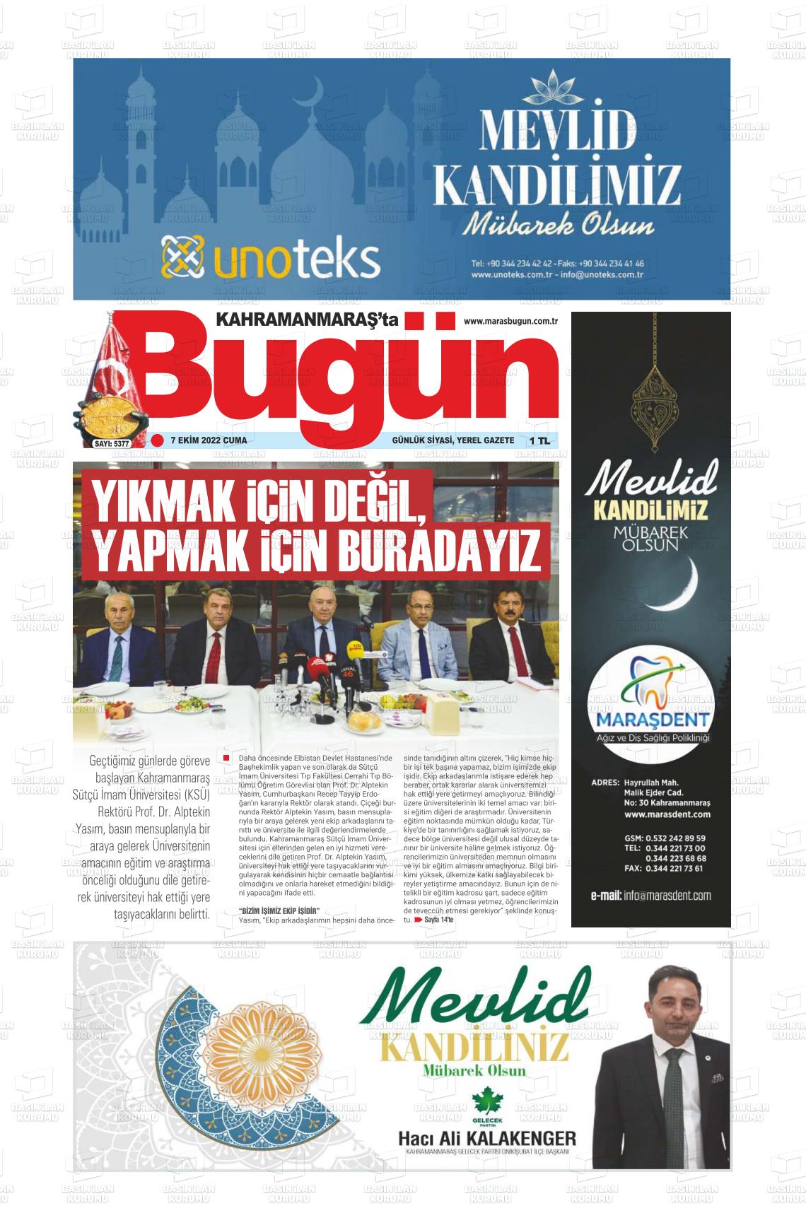 maras-bugun-gazetesi-07-ekim-2022-gazete-manseti