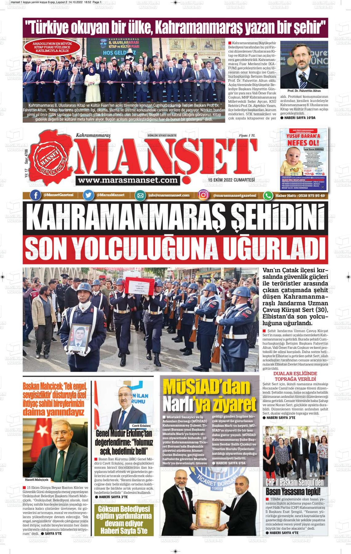 maras-manset-gazetesi-15-ekim-2022-gazete-manseti
