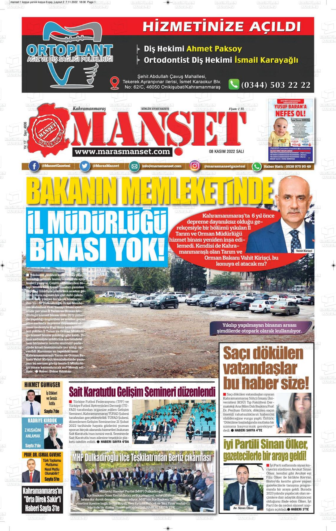maras-manset-gazetesi-08-kasim-2022-gazete-manseti