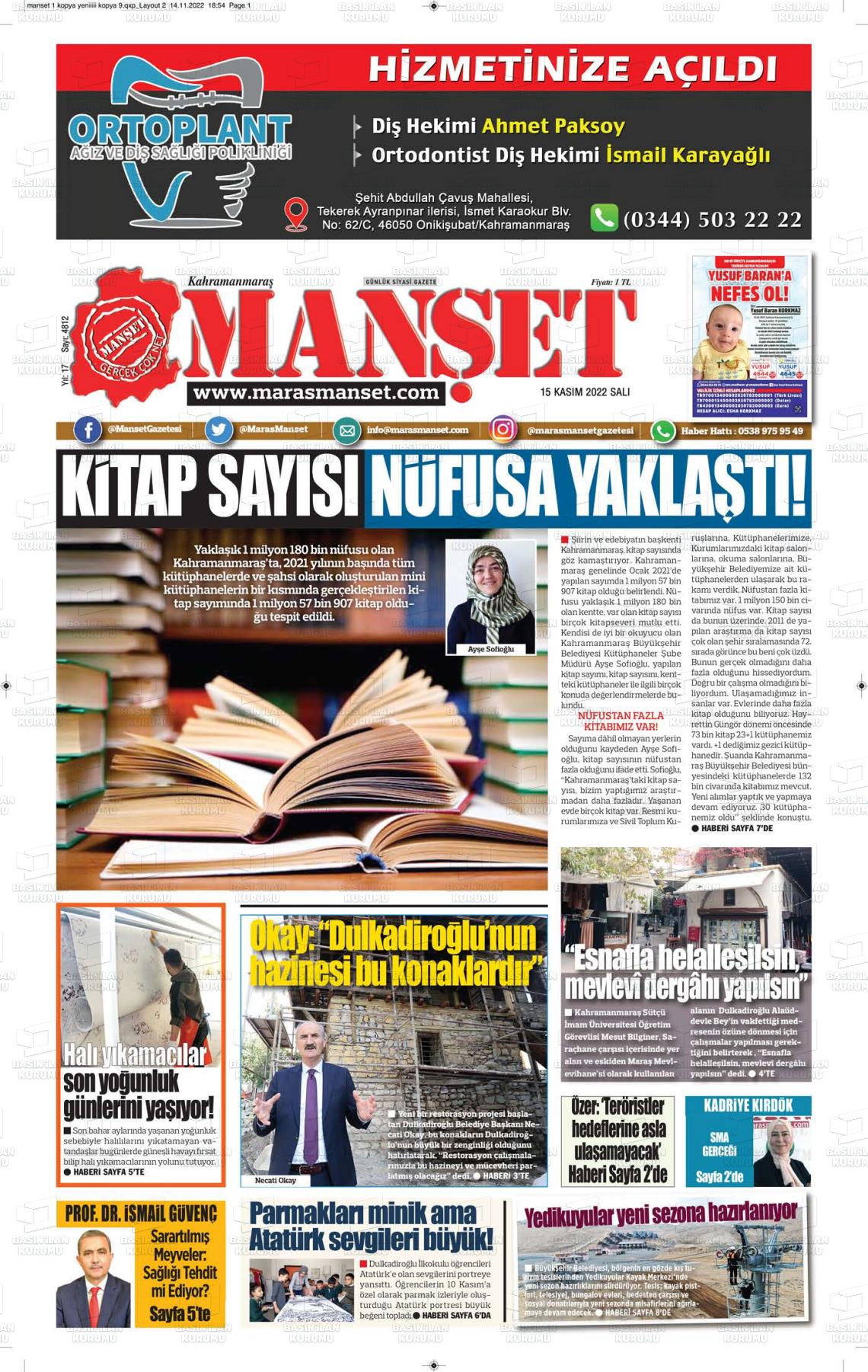 maras-manset-gazetesi-15-kasim-2022-gazete-manseti