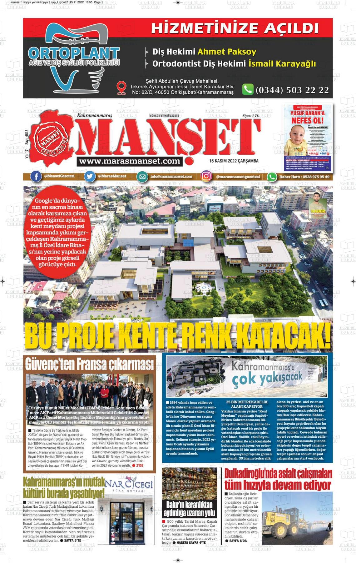 maras-manset-gazetesi-16-kasim-2022-gazete-manseti
