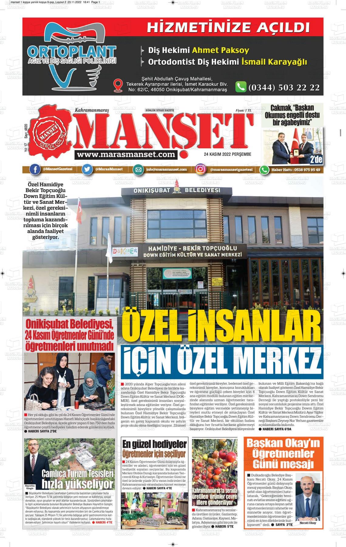 maras-manset-gazetesi-24-kasim-2022-gazete-manseti