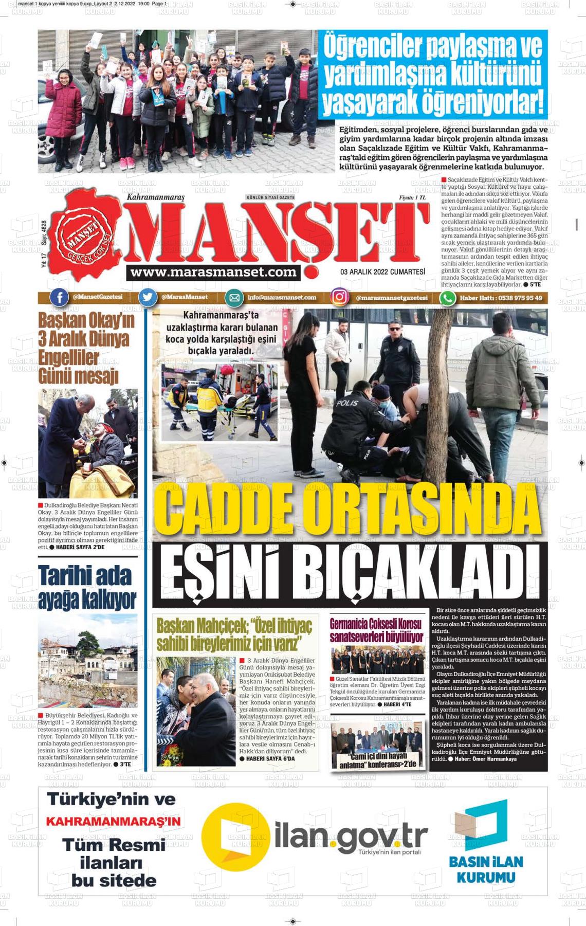 maras-manset-gazetesi-03-aralik-2022-gazete-manseti