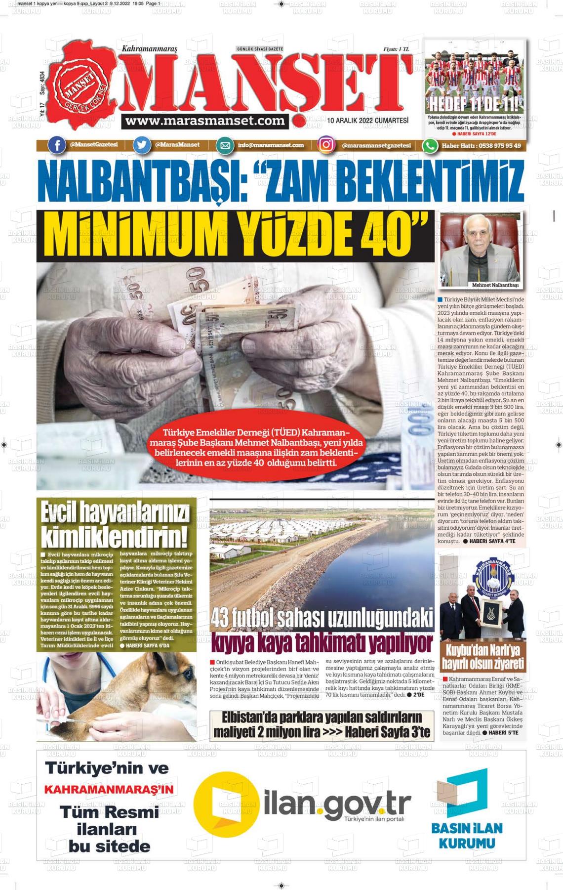 maras-manset-gazetesi-10-aralik-2022-gazete-manseti