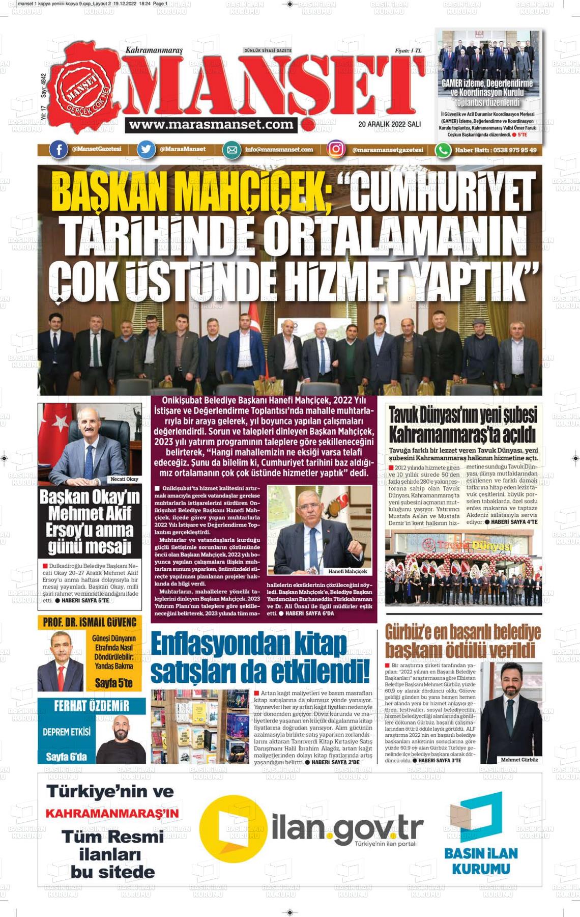 maras-manset-gazetesi-20-aralik-2022-gazete-manseti