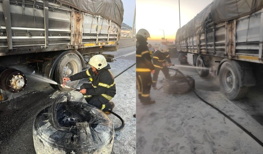 Kahramanmaraş'ta aynı bölgede ikinci TIR yangını