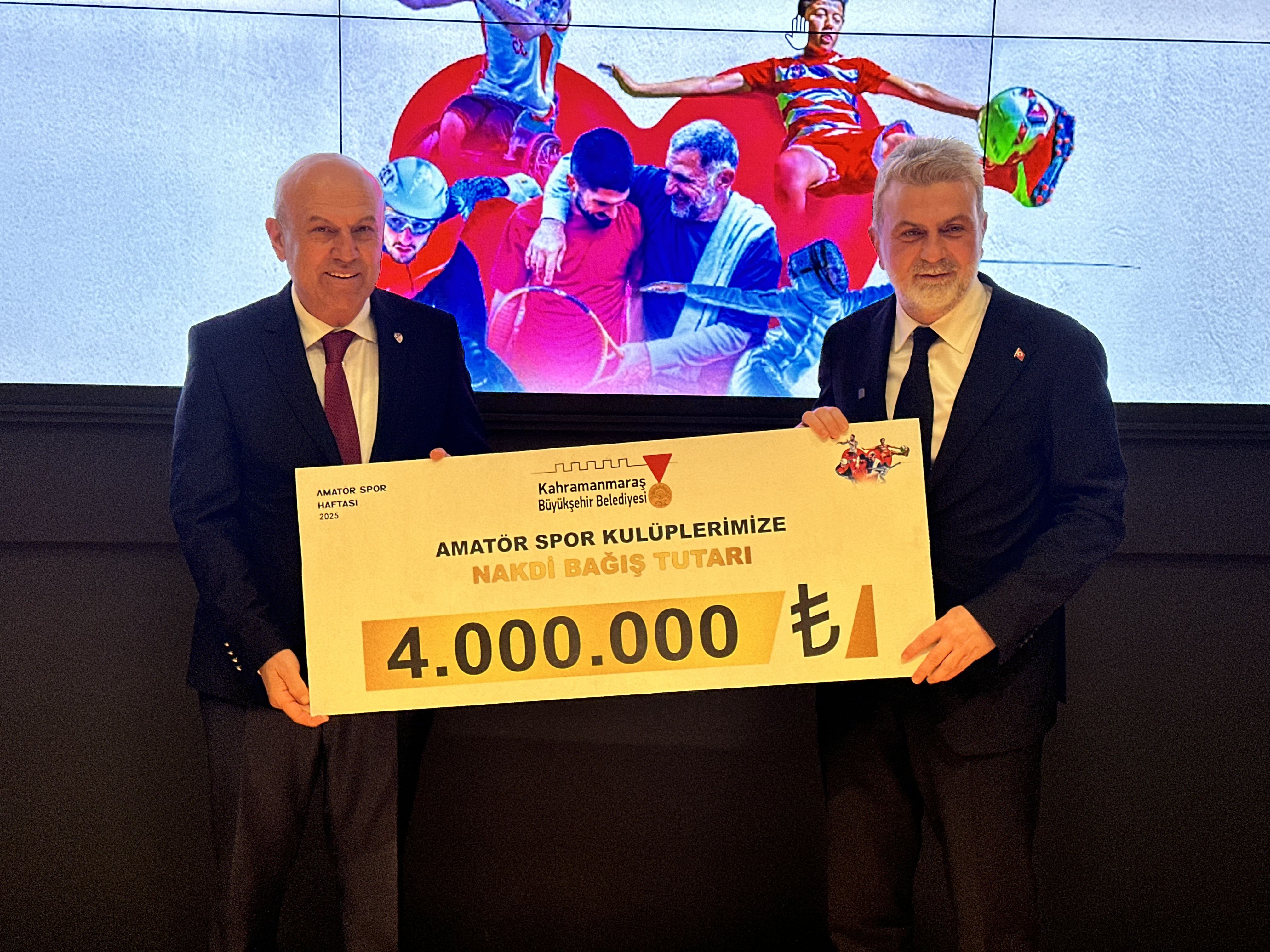 Başkan Fırat Görgel'den Amatör Spor Kulüplerine 8 Milyon TL Destek