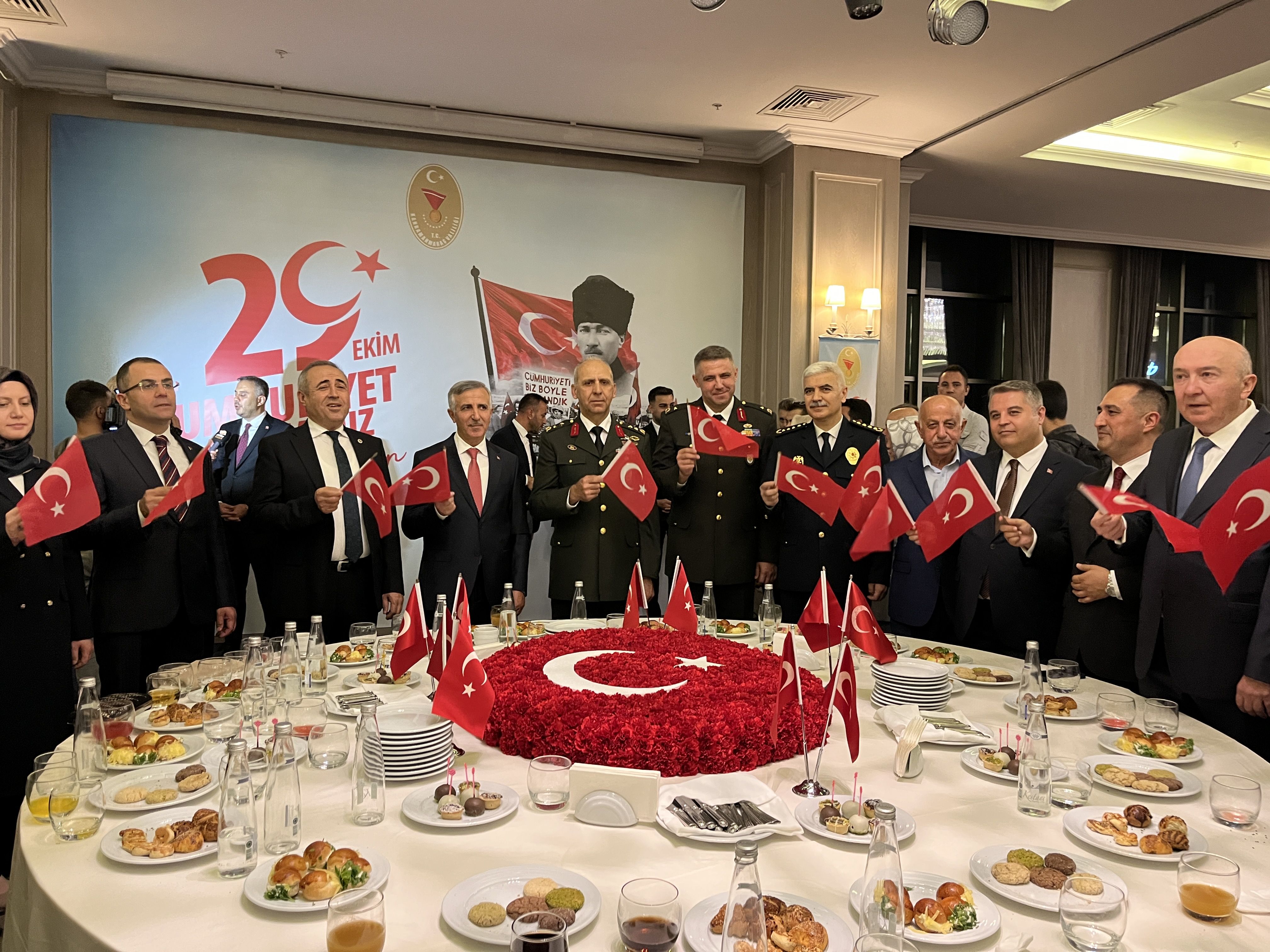 Kahramanmaraş’ta Cumhuriyet Bayramı Resepsiyonu düzenlendi
