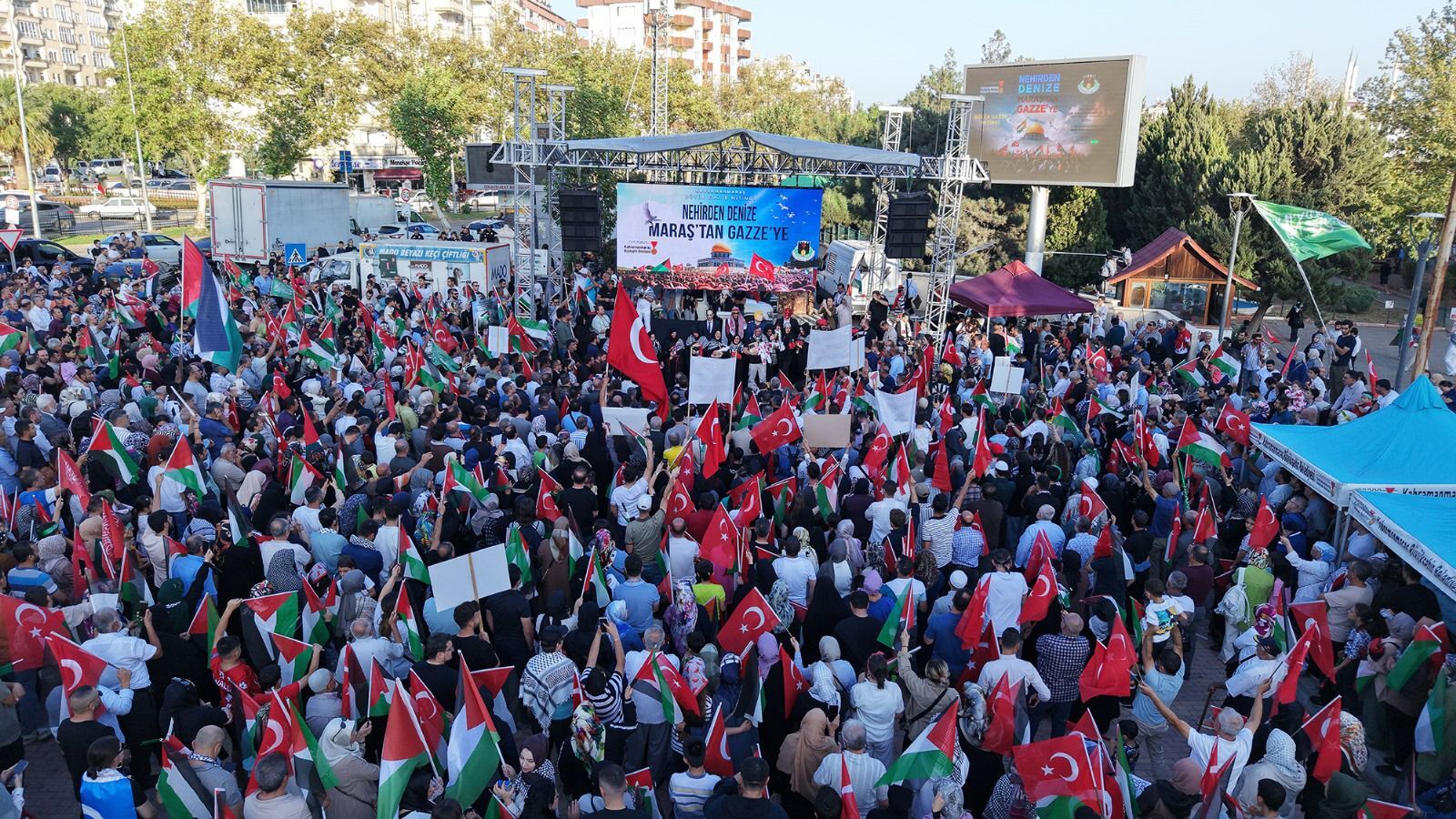 Kahramanmaraş, Gazze İçin Tek Yürek Oldu