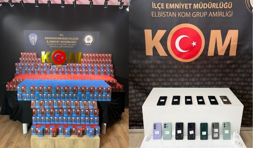 Kahramanmaraş’ta Kaçak Cep Telefonu Operasyonu: 3,5 Milyon TL’lik Ürün Ele Geçirildi