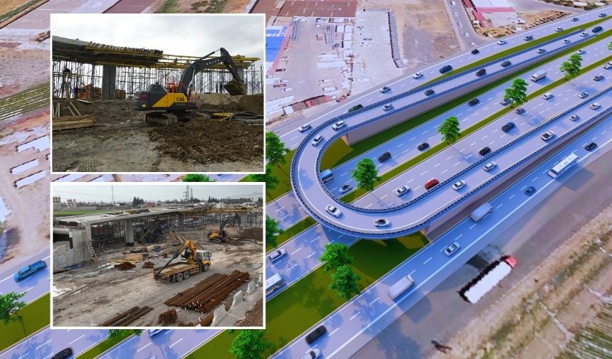Kahramanmaraş Sanayi Kavşağı İnşaatı Hızla Devam Ediyor