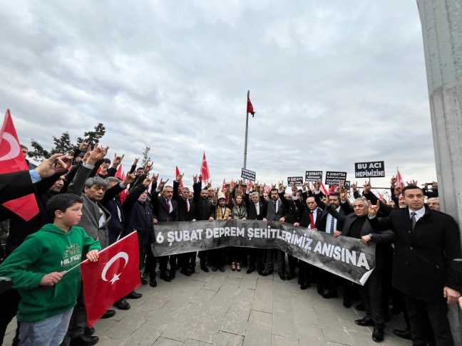 MHP Kahramanmaraş’ta 6 Şubat Depremlerini Sessiz Yürüyüşle Andı