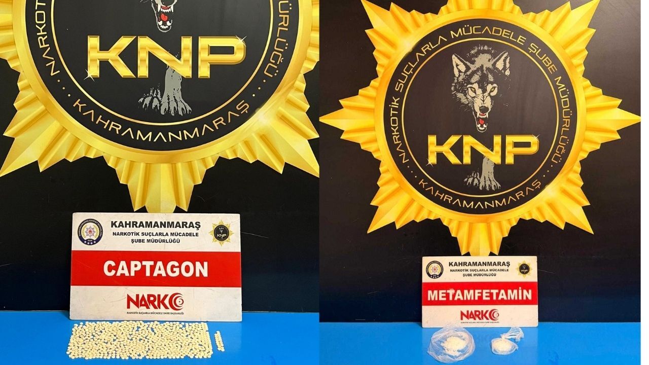 Kahramanmaraş’ta zehir tacirlerine darbe vuruldu, 2 şahıs tutuklandı