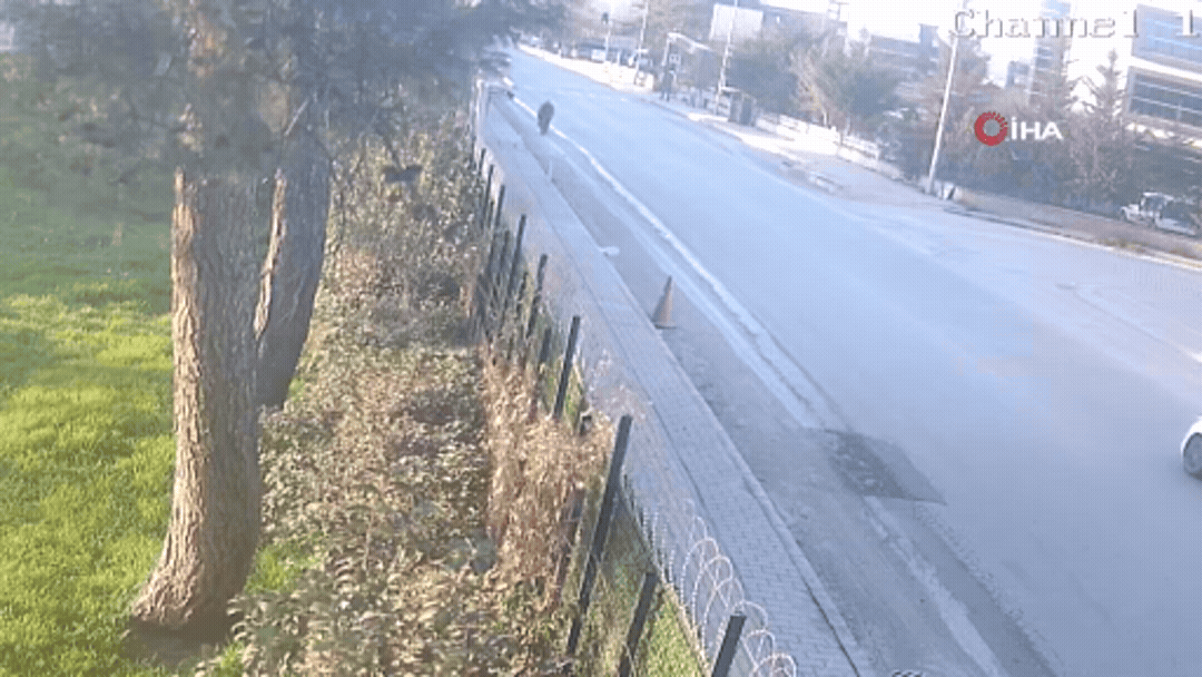 Cinayet gibi kaza güvenlik kamerasında