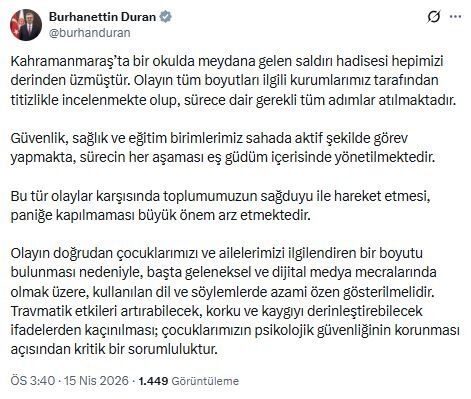 K A H R A M A N M A R A S T A O K U L D A S I L A H L I S A L D I R I 1262139 375580