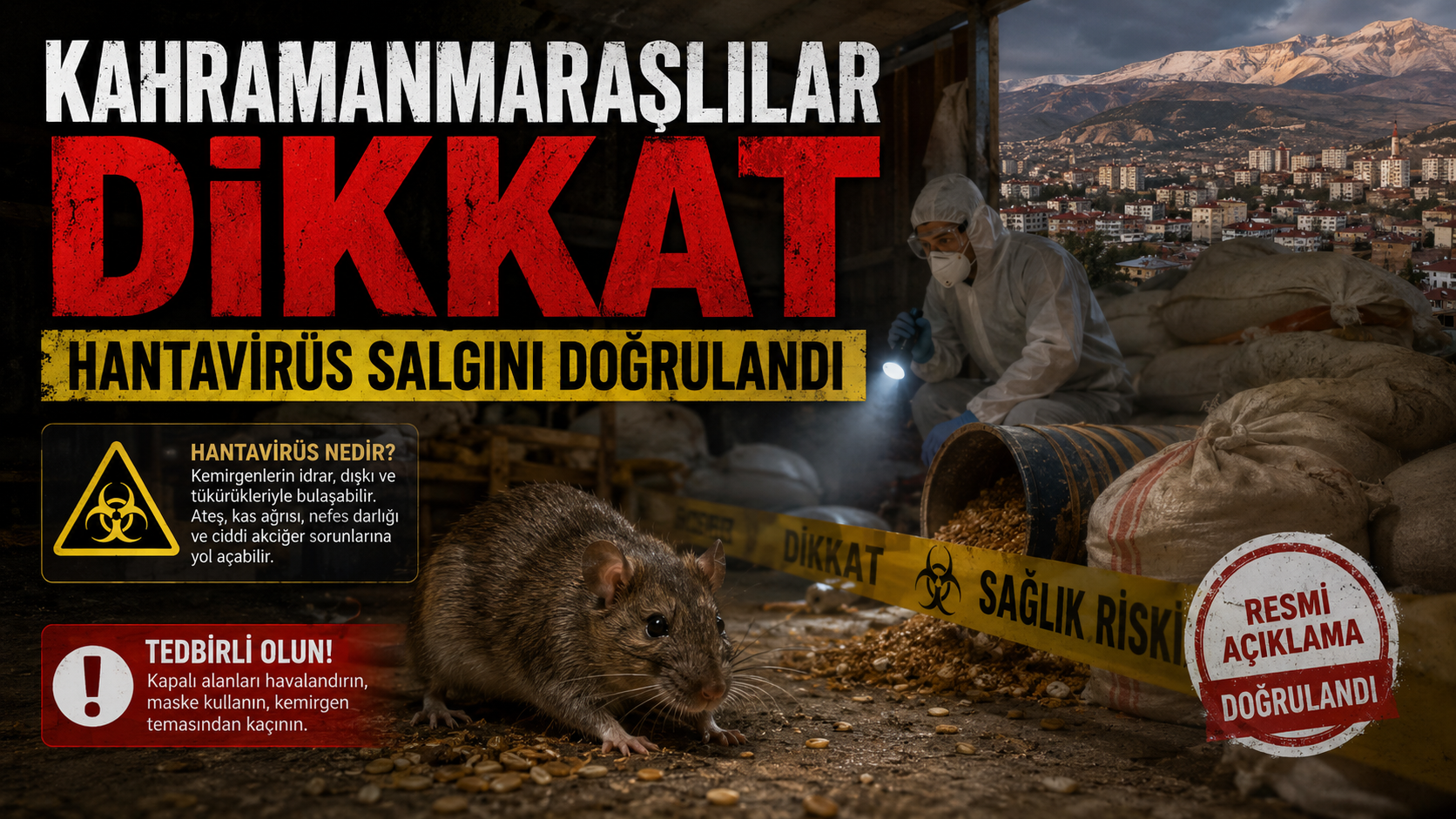 Kahramanmaraşlılar Dikkat: Hantavirüs Salgını Doğrulandı