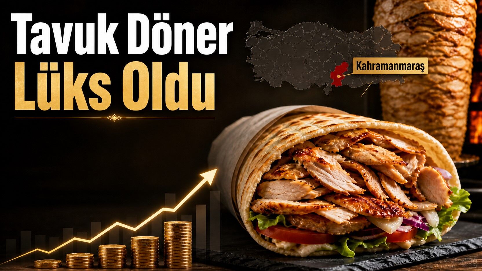 Kahramanmaraş’ta tavuk döner lüks oldu, Türkiye’nin en pahalısı