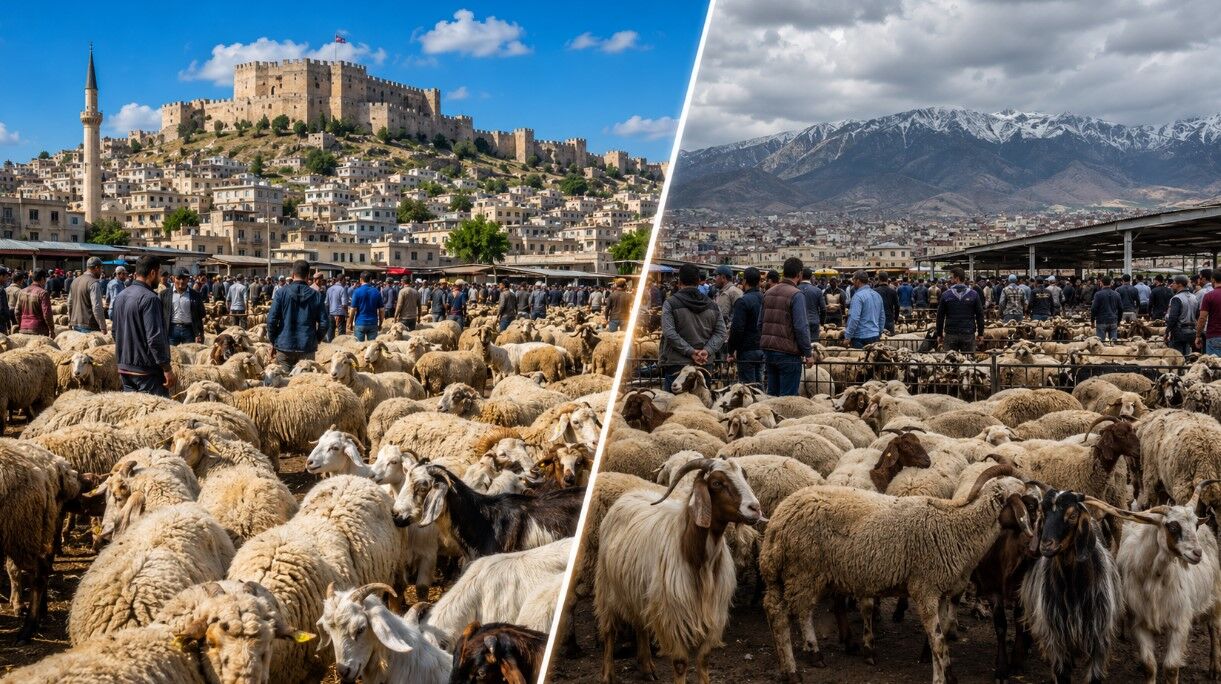 Gaziantep’te kurbanlık fiyatları Kahramanmaraş’tan ucuz açıklandı