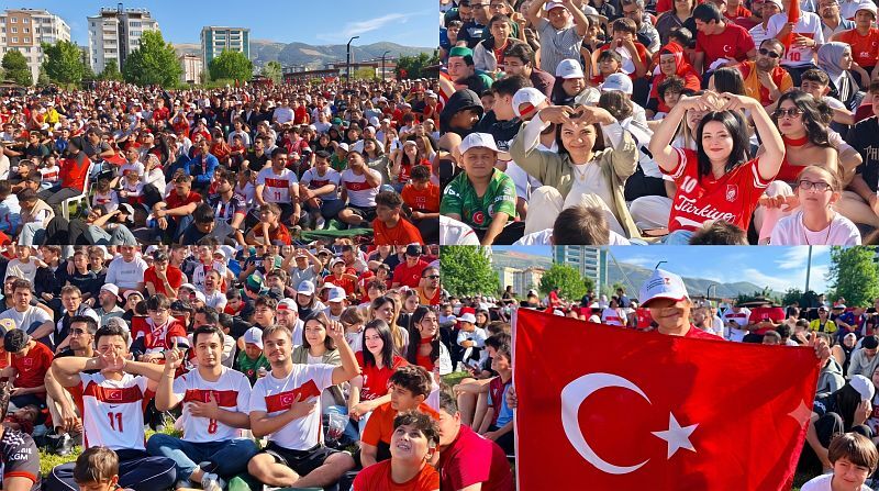 Kahramanmaraş’ta Milli Maç Heyecanından Renkli Kareler