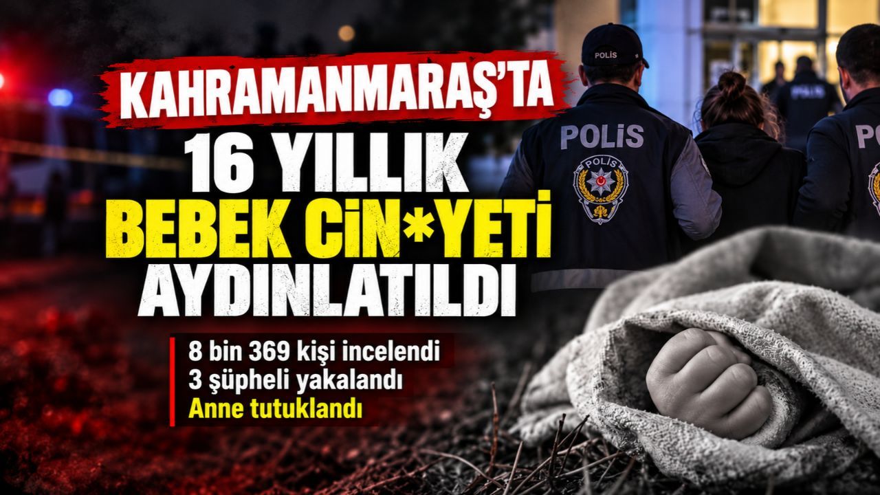 Kahramanmaraş’ta 16 Yıllık Bebek Cin*yeti Aydınlatıldı